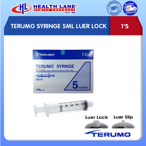 TERUMO SYRINGE 5ML LUER LOCK 1'S
